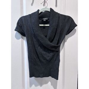 B WEAr Size Medium Ribbed Waist Cap Sleeves Super Cute Collar 2787